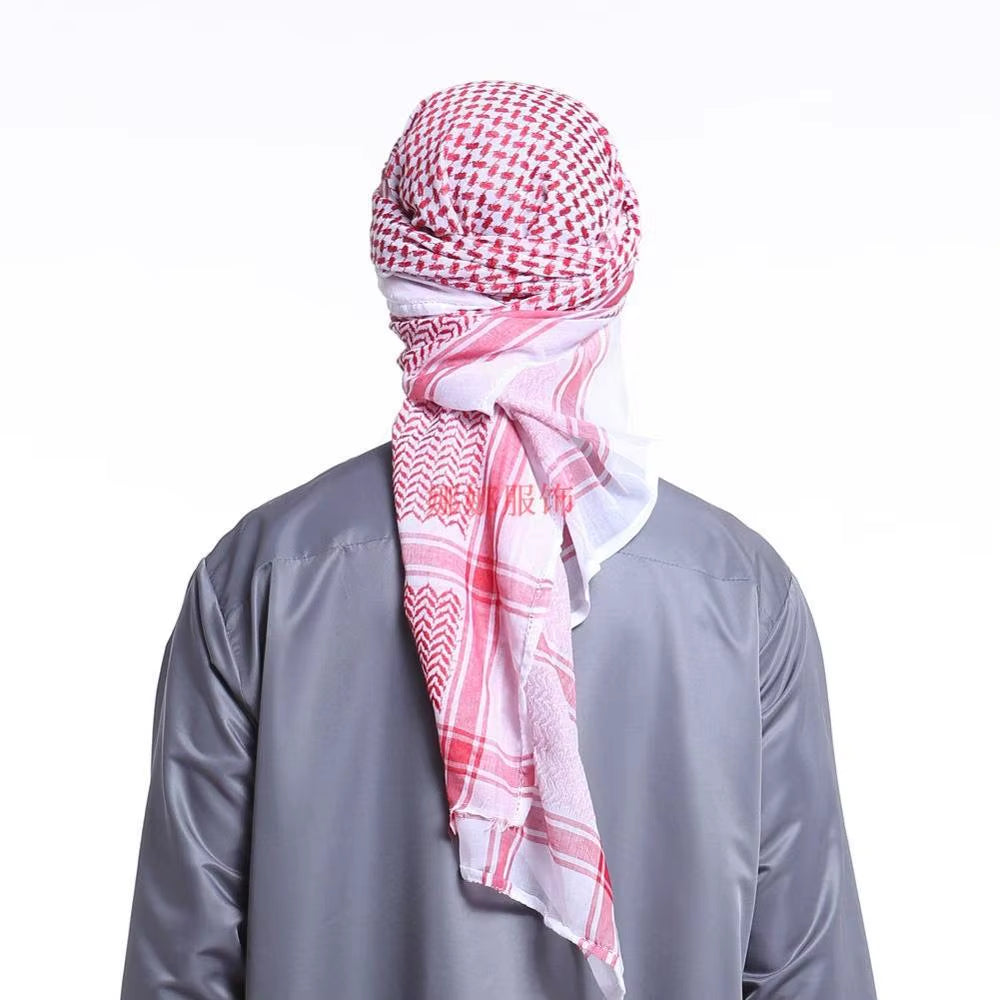 Muslim Hats Muslim Turban 100% Polyester Cotton Saudi Arabia Clothing Muslim Scarf Caps for Men Muslim Prayer Cap Islamic Hat